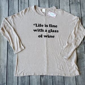 NWT Boutique Wine Sweater/Tunic Sz 1XL